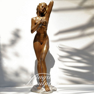 Diseño antiguo tamaño mujer desnuda escultura de bronce para venta - Product Image 1