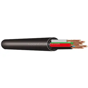 Cable de altavoz de doble escudo para interiores profesional Cable de altavoz de alta fidelidad prístino de 6 núcleos