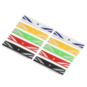 Pegatina protectora de cabeza de raqueta de Bádminton de 9,8 "x 0,7", paquete de 10 cintas protectoras de raqueta de PU, pegatinas de marco de raqueta gruesas resistentes al desgaste - Product Image 1