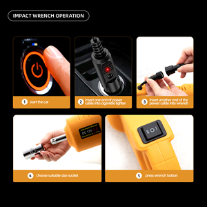 Martinetto Elettrico a Forbice da 3 Tonnellate 12V, Kit Riparazione Auto 3 in 1 con Avvitatore a Impulsi, Gonfiatore Pneumatici e Luce LED, Set Attrezzi Portatile per Auto - Product Image 5