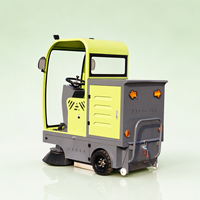Balayeuse industrielle semi-fermée XY-A15 avec bac à poussière grande capacité, autonomie longue durée, pneus pleins et aspiration de particules de 4 cm