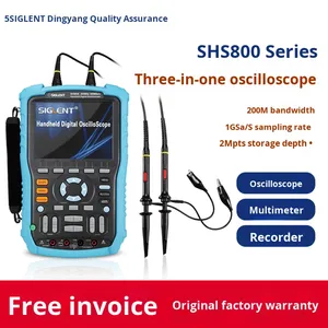 ออสซิลโลสโคปแบบพกพา SiglentHandheld SHS807/10/20X ฟังก์ชันแบบรวมห้าอย่างในหนึ่งเดียว รองรับการปรับแต่ง OEM สำหรับเครื่องมือทดสอบ - Product Image 4