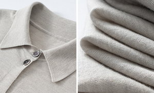 Cárdigan de Cachemira con botones de punto para oficina de estilo clásico personalizado, venta al por mayor, camisa de <span class=keywords><strong>lana</strong></span> <span class=keywords><strong>merino</strong></span>, suéter para <span class=keywords><strong>mujer</strong></span> - Product Image 4