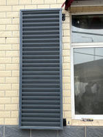 Fenêtres et portes verticales en aluminium BRAVO avec lanterneau coulissant, double vitrage blindé, design moderne