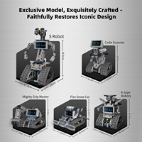 Robot Interstellar a Control Remoto MOC Cinco en Uno, Juego de Bloques de Construcción de Plástico ABS, Juguete Creativo para Niños y Niñas, Venta al Por Mayor