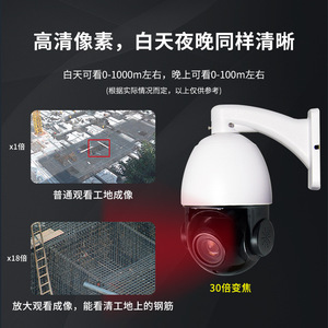 Dome <b>Network</b> Surveillance <b>Camera</b> 4.7-94mm Lens PoE High Definition Outdoor Indoor PTZ Control CMOS Sensor - Product Image 3