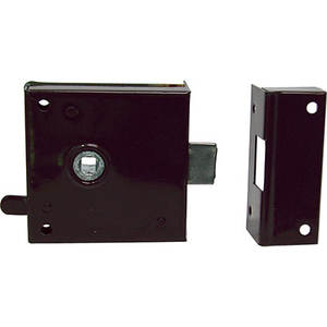 SERRATURA LEGNO APPLICARE 189 BONAITI Q6 + SCR + BLOCCO 40 DX - Product Image 1