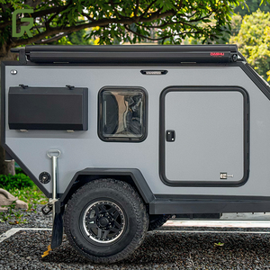 Không gian sống di động nhỏ gọn kiểu châu Âu, xe nhà di động nhỏ bằng sợi thủy tinh có lều mái, hệ thống treo độc lập, xe kéo du lịch để bán - Product Image 5