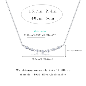 تخفيضات هائلة: قلادة فضة 925 للنساء مرصعة بألماس المويسانايت لون D - أناقة مميزة - Product Image 6