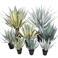 Plante artificielle Agave Aloès en pot, verdure en plastique et sisal, plantes à épines, aménagement intérieur, décoration maison, bonsaï, plantes serpent d'Inde, extérieur