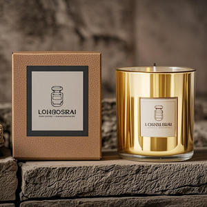 Commercio all'ingrosso di alta qualità rosso 180ml 300ml di lusso barattoli di candela di <span class=keywords><strong>vetro</strong></span> uso quotidiano per decorazione domestica barattoli di candela <span class=keywords><strong>portacandele</strong></span> - Product Image 1