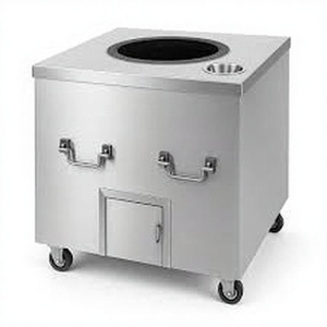Horno Tandoor de Acero Inoxidable PrimeRoast con Alimentación Eléctrica y de Gas y Fácil Limpieza - Product Image 1