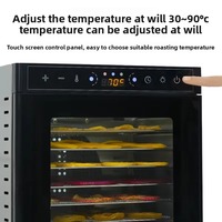 400W RVS Voedseldehydrator met 6 bakken voor fruit, groenten, zeevruchten, huishoudelijk gebruik, RVS behuizing