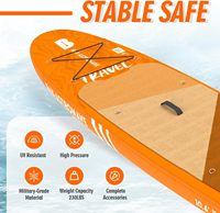BAX ASTRONAVE Impression UV 10'6ft 11ft Stand up Gonflable SUP paddle board pour le surf