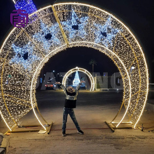 Custom <b>Outdoor</b> Christmas Arch Lights IP65 Waterproof Customizable Size <b>Lighting</b> Style <b>for</b> Malls Parks Hotels Holiday Projects - Product Image 4