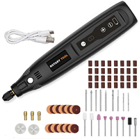Stylo de gravure électrique 8 vitesses variables, mini-outil rotatif rechargeable par USB, accessoires de gravure, polissage et sculpture