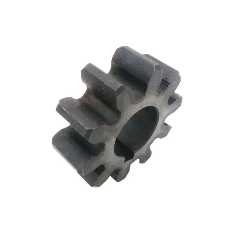 Rak spiral dan Pinion/rak gigi heliks presisi tinggi/gigi heliks 1.25m suku cadang mesin baja hitam standar 1-12