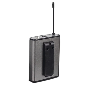 Microphone sans fil professionnel UHF avec <span class=keywords><strong>casque</strong></span>, <span class=keywords><strong>micro</strong></span>-cravate et émetteur de poche, 32 canaux UHF, réduction de bruit, léger - Product Image 5