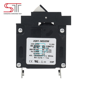 Disyuntor basculante AC/DC magnético hidráulico negro J1P 7404 - Product Image 1