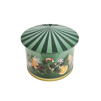 Carrousel boîte métallique à impression personnalisée, de qualité alimentaire, pour emballer des biscuits, des bonbons et du chocolat, 10 unités
