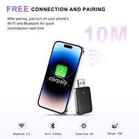 Adaptador Inalámbrico Universal para Auto con Control por Voz AI, Módulo de Transmisión Multimedia, Mini Dongle, Proveedor OEM