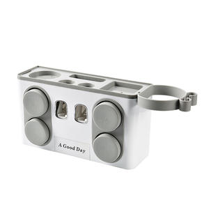 Dispensador automático de pasta de dientes con montaje en pared para baño, <span class=keywords><strong>Ecoco</strong></span>, exprimidor, soporte para cepillo de dientes para niños, 2022 - Product Image 5