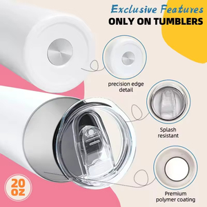 Vente en gros 20 <span class=keywords><strong>Oz</strong></span> double paroi en acier inoxydable transfert thermique gobelets de sublimation avec logo - Product Image 5