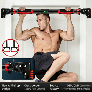 جهاز تمارين السحب على الباب بدون حفر، معدات رياضية منزلية للتمارين الداخلية، حلقة رفع أحادية القضيب - Product Image 1