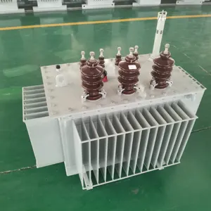 หม้อแปลงไฟฟ้า 400Kva 6.3Kv S11 ซีรี่ส์กระดาษอัลลอยด์อสัณฐานปิดผนึกหุ้มฉนวนหม้อแปลงลวดทองแดงแบน