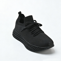 Chaussures de marche pour hommes imprimées en 3D, respirantes, athleisure, décontractées, à lacets, souples, confortables, semelle en résine flexible