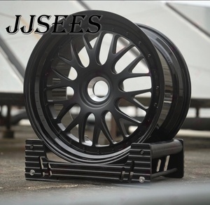 JJSEES Jantes forgées sur mesure en 2 parties 5X130 pour Porsche 911 992 997 <span class=keywords><strong>996</strong></span> <span class=keywords><strong>GT3</strong></span> 19 20 21 22 pouces en alliage noir - Product Image 2