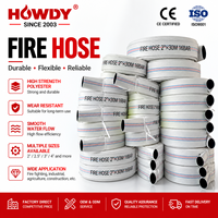 Tuyau d'incendie flexible en PVC 16 bars, 2*30m, avec couture double et raccord pour incendies de catégorie B