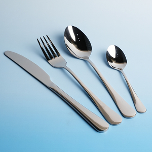 Hottest Châu Âu Bộ đồ ăn tùy chỉnh bạc Thép không gỉ thiết lập dao kéo 24-<span class=keywords><strong>piece</strong></span> với hộp quà tặng - Product Image 2