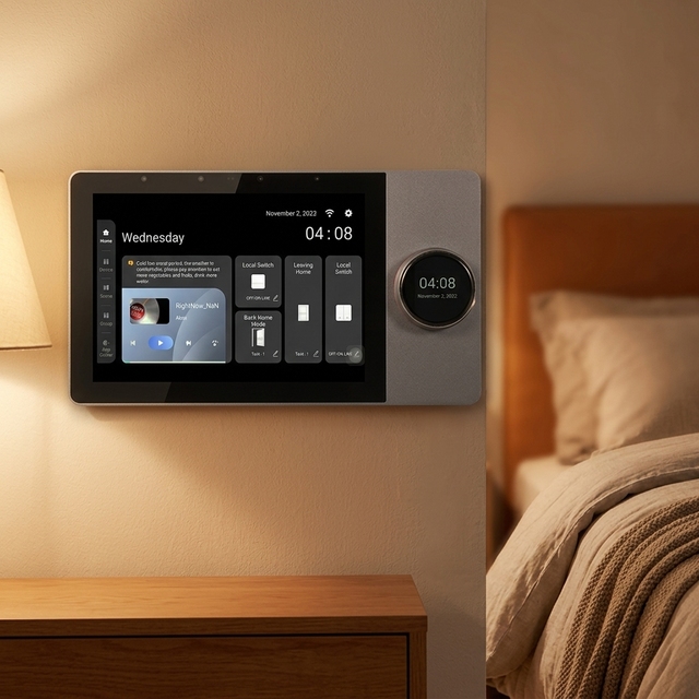 8 Inch Wall Mounted Smart Control Panel with Bluetooth Audio and RS485 Integration for Smart Home/Villa
