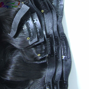 Prodotti Dropshipping 2025 capelli cambogiani vergini allineati con cuticole senza soluzione di continuità Clip per il corpo ondulato In estensione capelli umani - Product Image 6