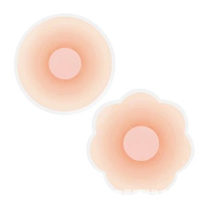 カスタマイズ可能な快適なシリコーン乳首カバーセクシーな胸の異なる形再利用可能な柔らかい接着性の胸 - Product Image 1