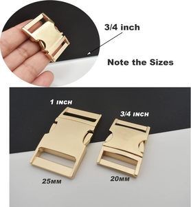 Bytiyar Buckle Pcs Inch Mm Quick Side Release <b>Clips</b> Metal Buckles For Straps Webbing Paracord Bracelet Dog <b>Collar</b> Backpack Belt - Product Image 4