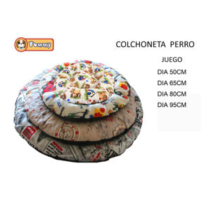 Coussin rond pour chien Yommy, 50, 65, 80, 95 cm, matelas confortable pour animaux de compagnie, tapis de couchage pour chiens - Product Image 3