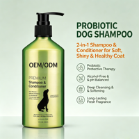 Shampooing Probiotique Personnalisé pour Chiens, Lavant Corporel Sans Alcool, pH Équilibré, Pour un Pelage Doux et Soyeux, Nettoyage en Profondeur, 356ml, OEM Bain pour Animaux