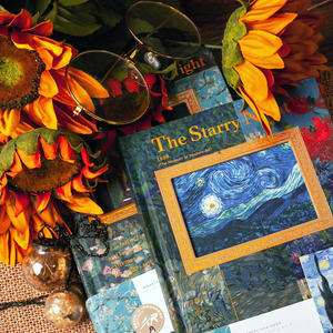 Creativo Van Gogh's Painting lingua vita AR manuale copertina rigida illustrazione questo sposterà il manuale retrò A5 della pittura a olio - Product Image 1