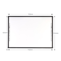 Tableaux blancs interactifs numériques OEM personnalisés de 82 pouces, 24 points tactiles, IWB IR, grands écrans de projection