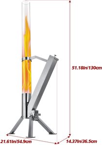 Poêle à granulés de bois extérieur moderne en acier inoxydable noir, avec allumage <span class=keywords><strong>manuel</strong></span>, montage facile, design rond pour maisons - Vente en gros - Product Image 2
