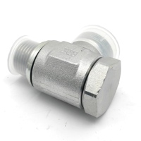 Connecteur de tuyau en laiton pour chariot élévateur Linde / Raccord de tuyauterie 0009522532 |   Adaptateur de conduite hydraulique ou de carburant