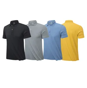 M-5XL Polo T-Shirt per gli uomini sublimazione Polo ricamato Logo Golf Polo Shirt poliestere Spandex Ropa Para Hombre Elegante