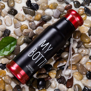 MY <b>BOTTLE</b> Insulated Stainless Steel Water <b>Bottle</b>, Double Wall Vacuum <b>Thermos</b> with Portable Lanyard, Leak Proof Travel - Product Image 3