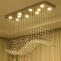 Maison villa moderne décorative de luxe salon hôtel salle à manger lustre LED métal fer suspension suspension lampe