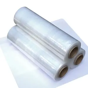 Lldpe Strech Film Roll Polyethylene 12 Micron Shrink Wrap Film Plastic Pallet Wrapping Hand Stretch Film