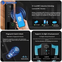 Nuevo Cerradura Inteligente de Huella Dactilar Totalmente Automática de Estilo Chino con Cuerpos de Cerradura Rusos/Israelíes y Cámara de Mirilla Inteligente Tuya G2