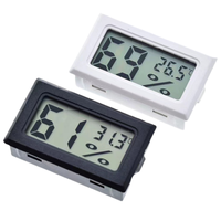 Mini termómetro con pantalla LCD Digital, higrómetro, probador de Interior para medidor de temperatura y humedad, componentes electrónicos, 2 unidades