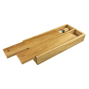 Juego portátil de madera y bambú, palos de dominó, 70 Uds., piezas, logotipo personalizado, regalos promocionales PT002, juego de madera 2 en 1 en Stock - Product Image 3